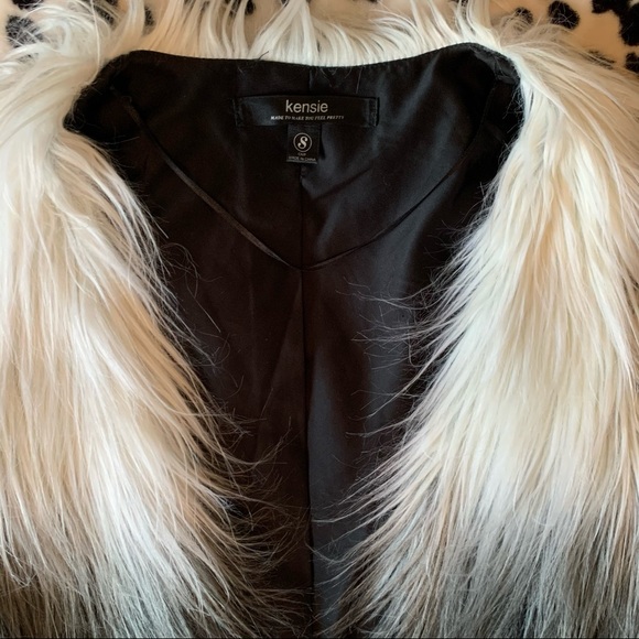 Kenzie Faux Fur Ombré “Cruella de Vil” Vest - Picture 4 of 10